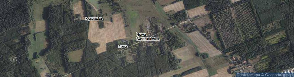 Zdjęcie satelitarne Nowa Świdziałówka ul.